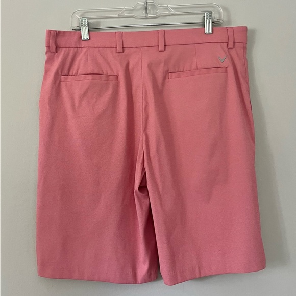 Callaway Men’s Opti-Dri Active Waistband Golf Shorts RN#37763 Salmon/Red 36” - Picture 3 of 4